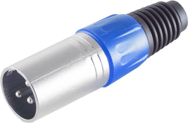 shiverpeaks ®-BASIC-S--XLR-Stecker, blau (BS55002-B)