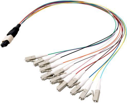 EFB-Elektronik MTP¬-M/LC 8-Fasermatrix Fanout Kabel OM3, LSZH aqua, 1m Hersteller: EFB Elektronik (MTPM08LCOM3-1)