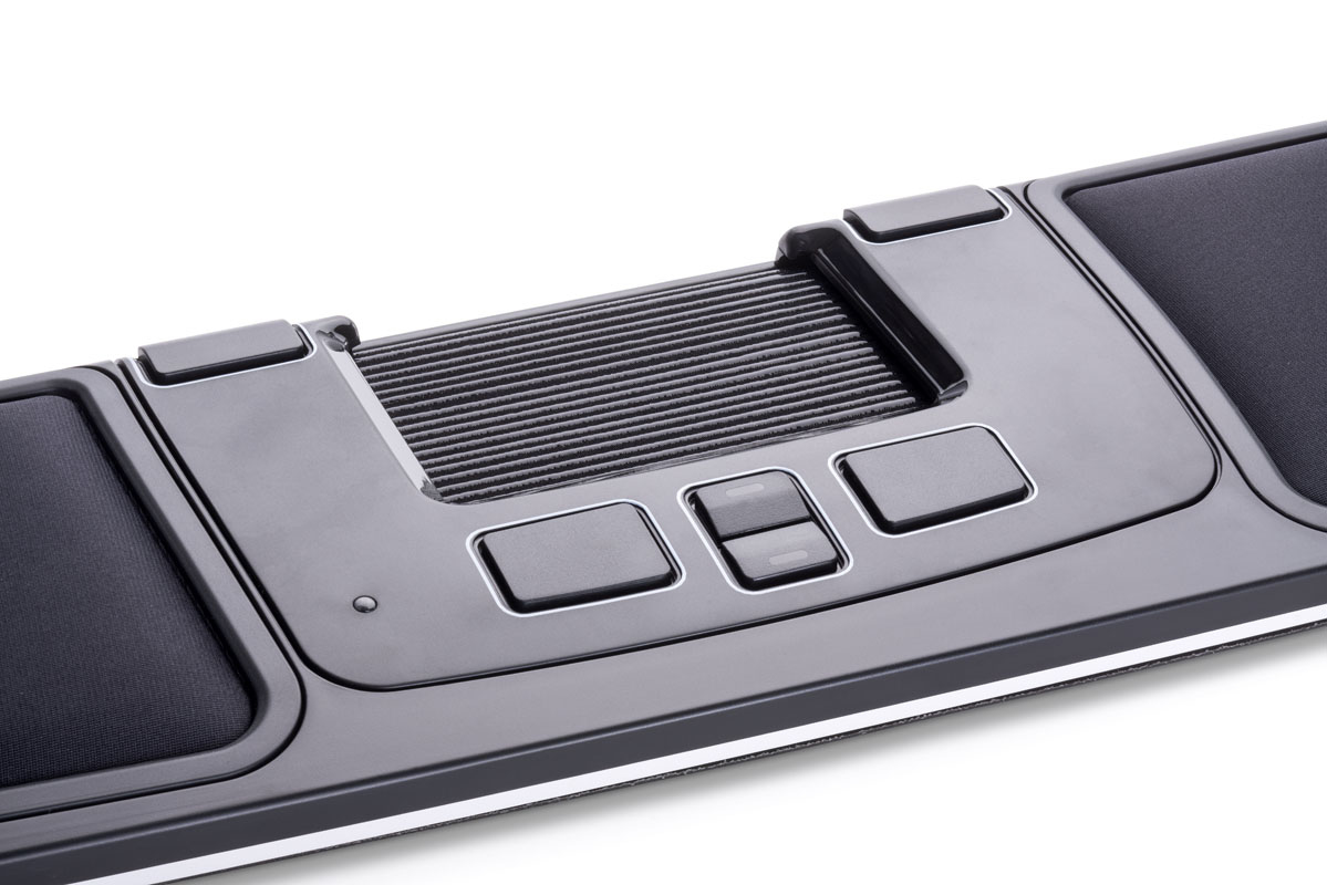 Mousetrapper Advance 2.0 Ergonomisches Zentrales Zeigegerät USB 6 Tasten Schwarz, Weiß