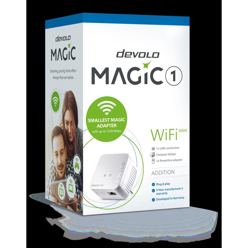 WiFi 1 1 Weiß Devolo mini Ethernet-Anschluss 8559 Mbit/s 1200 Stücke WLAN Eingebauter Magic