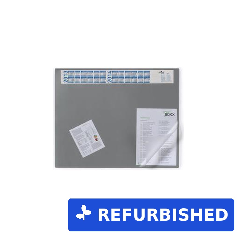 DURABLE Schreibunterlage Vollsichtpl/Kalender 65x52cm grau (720410) (geöffnet)