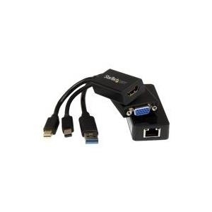 StarTech.com HDMI VGA and Gigabit Ethernet Adapter Bundle (MSTP3MDPUGBK)