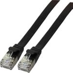 EFB-Elektronik RJ45 Flachpatchkabel Cat.6A U/FTP PVC schwarz 2m Hersteller: EFB Elektronik (K5545SW.2)