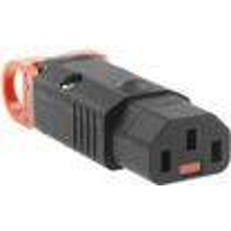 ACT C13 IEC Lock+ rewireable connector black SFO65