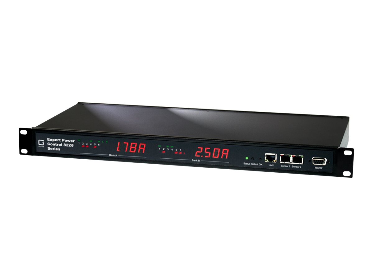 Gude Expert Power Control 8226-1 Stromverteilereinheit 12x IEC C13 230V 7500W 1U Schwarz