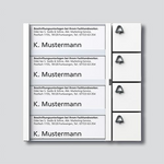 Siedle Vario Bus-Tasten-Modul BTM 650-04 W (035740)