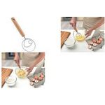 metaltex Dänischer Schneebesen Arizona, Buchenholz-Griff Farbe: Braun/Edelstahl, robuste Edelstahl-Schlaufen - 1 Stück (238412000)