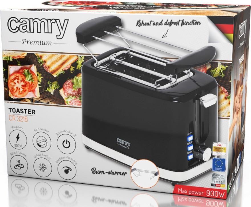 Camry CR 3218 schwarzer Toaster (CR 3218)