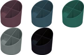 helit Multiköcher "the green cross", 4 Fächer, blau aus recyceltem Kunststoff (mindestens 80% Post-Consumer - 1 Stück (H6790234)