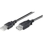 Wentronic Goobay USB 2.0 Hi-Speed Verlängerungskabel, Schwarz, 1.8 m - USB 2.0-Stecker (Typ A) > USB 2.0-Buchse (Typ A) (68903)