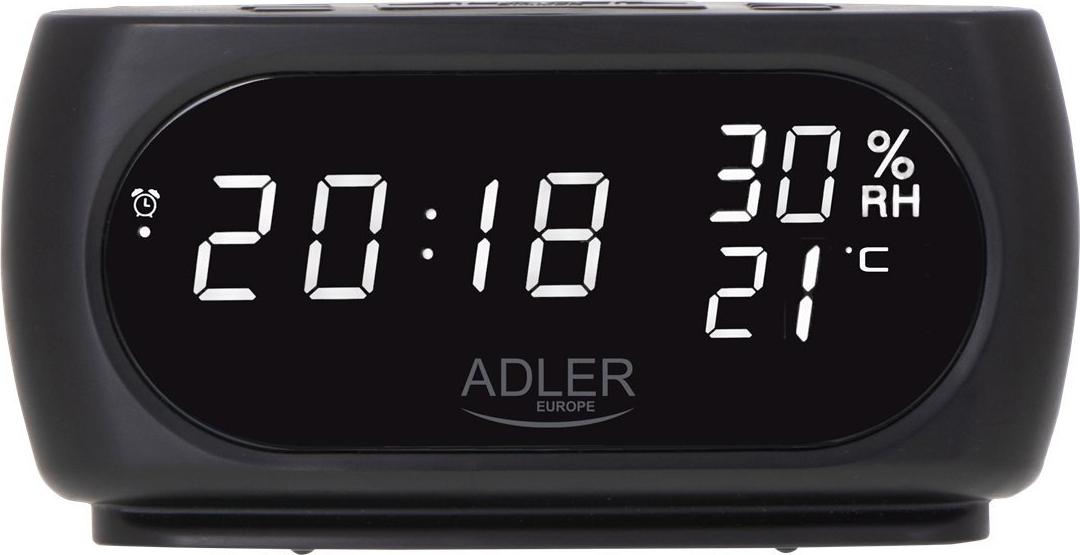 Adler AD 1186 Digitale Tischuhr LCD Dreieckig Schwarz