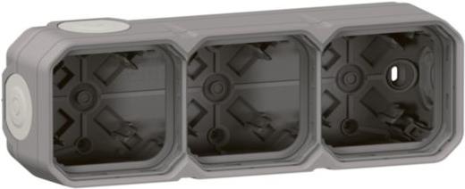 Legrand Plexo NEW 3fach Gehäuse 069680L horizontal u.vertikal grau 1 (069680L)