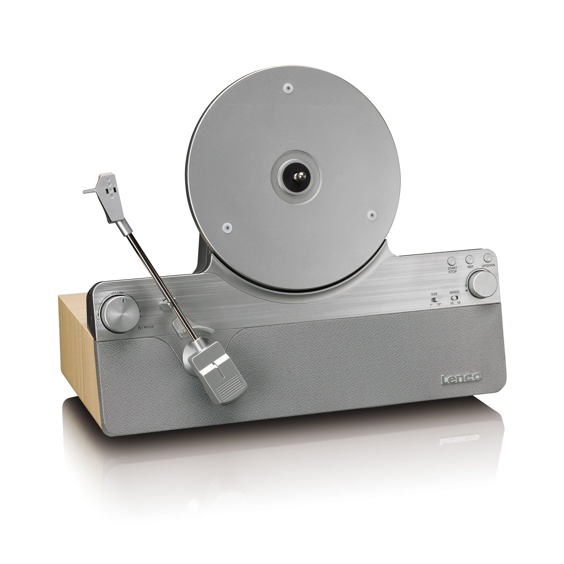 Lenco LSA-071SI Plattenspieler Vollautomatisch mit Riemenantrieb Silber