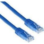 ACT Blue 20 meter U/UTP CAT5E patch cable with RJ45 connectors. Cat5e u/utp blue 20.00m (IB5620)