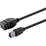 VivoLink Keystone Black USB3.0 A-Female to B-Male (PROKEYUSB3AFBM1B)