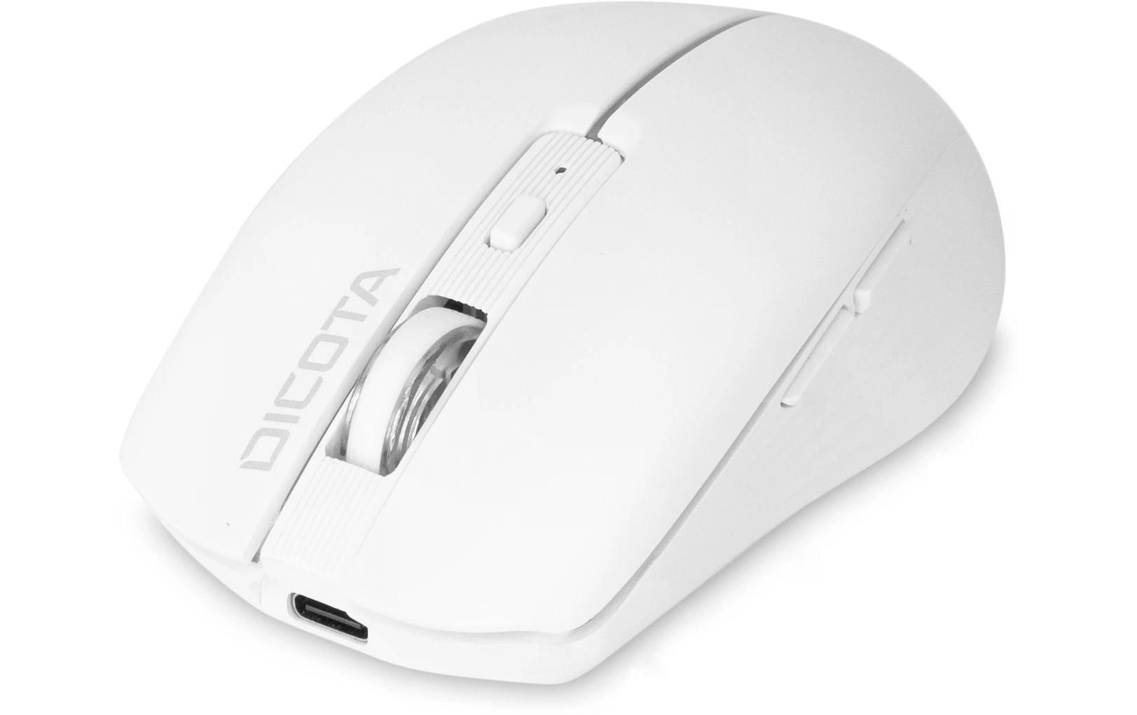 DICOTA Notebook D32044 Kabellose Maus Bluetooth 2.4 GHz Weiß