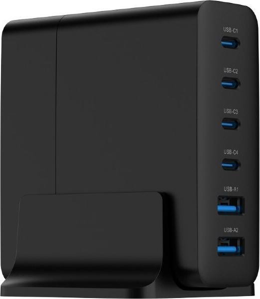 Gembird TA-UC-2A4C-PD75-01-BK Ladegerät für Mobilgeräte Universal Schwarz AC Schnellladung Drinnen (TA-UC-2A4C-PD75-01-BK)