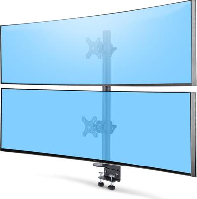 StarTech.com Desk Mount For 2x Vertically Stacked Monitors, Dual 49", TAA (H2MPV-MONITOR-MOUNT)