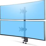 StarTech.com Desk Mount For 2x Vertically Stacked Monitors, Dual 49", TAA (H2MPV-MONITOR-MOUNT)