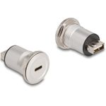 Delock USB-Adapter 24 pin USB-C (W) Paneel montierbar zu USB (W) (88193)