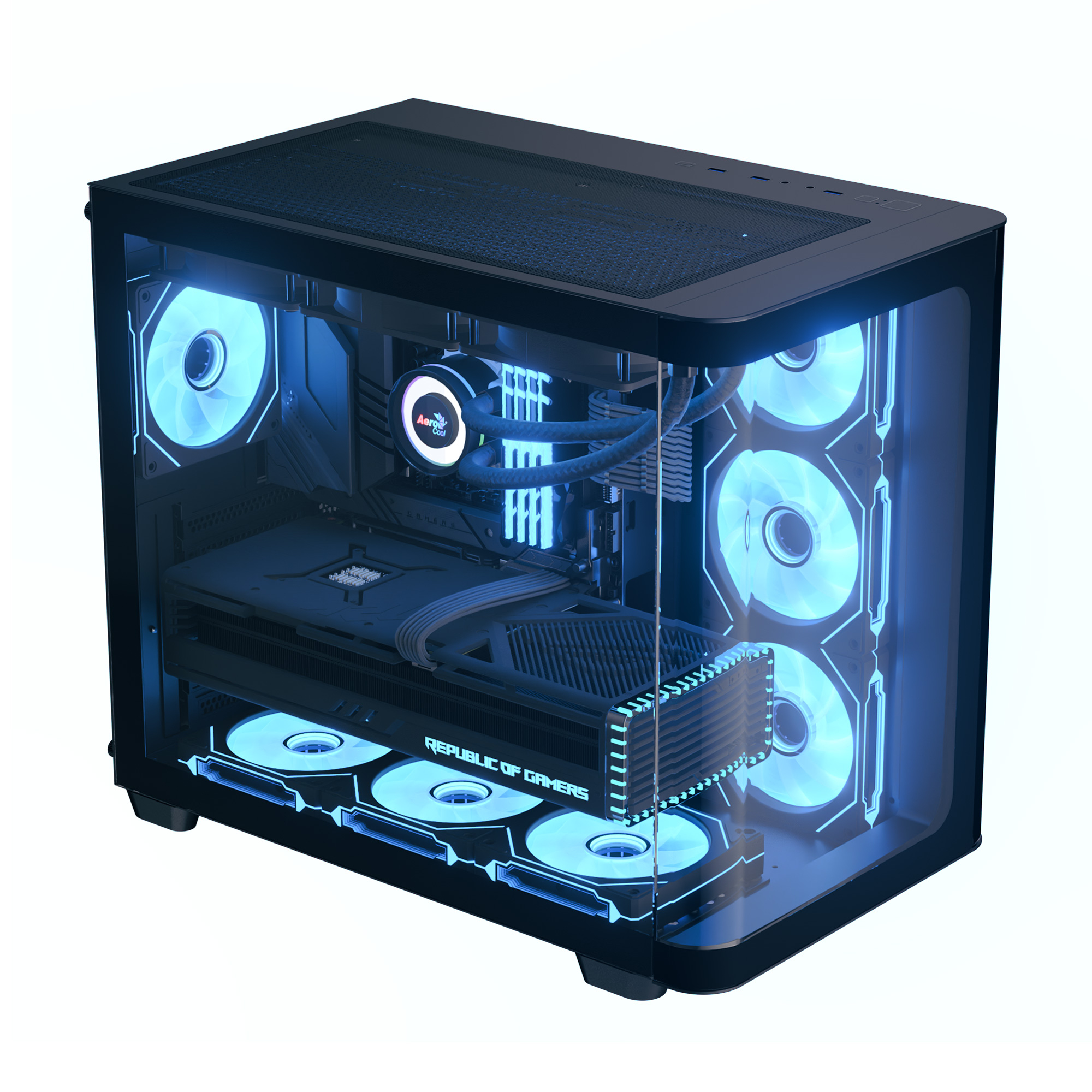 Aerocool P500C Midi Tower Schwarz