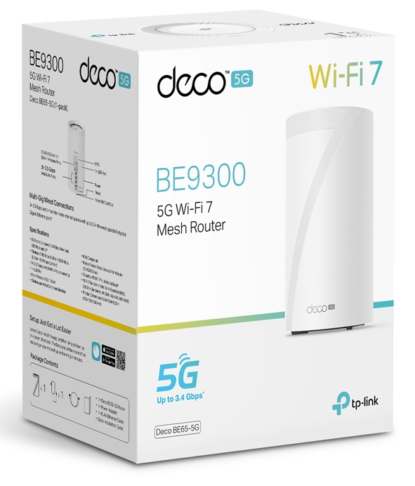 TP-Link Deco BE65-5G V1 Mesh-WLAN-System Wi-Fi 7 9.3 Gbps Weiß
