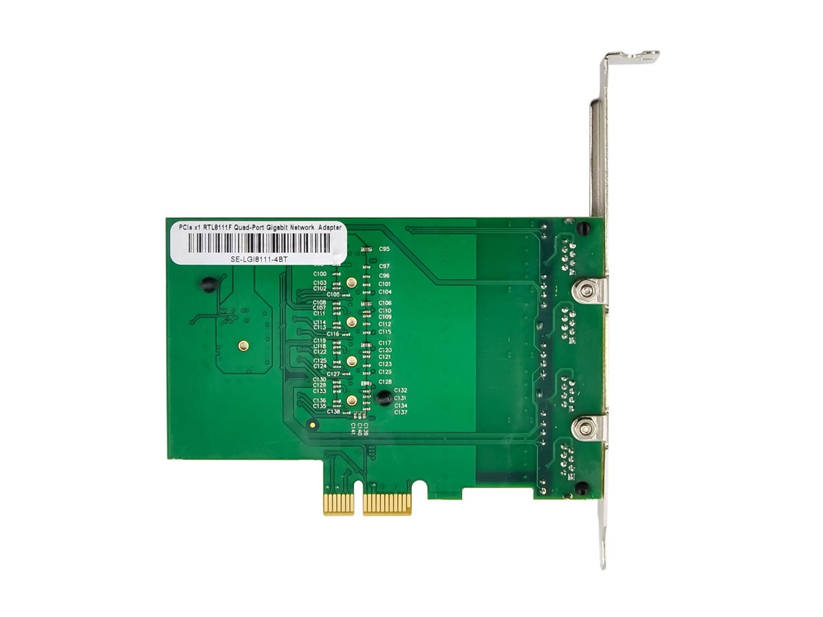InLine Quad Gigabit Netzwerkkarte, 4x RJ45, 1 Gb/s, PCIe x1