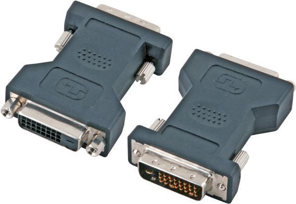 EFB-Elektronik DVI-VGA Adapter, 2x DVI-D 24+1, St.-Bu., schwarz Hersteller: EFB Elektronik (EB466)