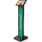 Compulocks iPad 10th-11th (A16) Gen Swell Enclosure Brandable Floor Stand Black (140B209SWLB)