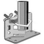 Mastfuß f. Masten bis 60 mm"Zange" (MAFU60Z)
