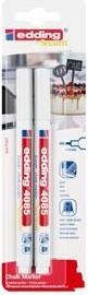 4085/2W - Kreidemarker 1-2 mm weiss 2er Pack (4-4085-2-1049)