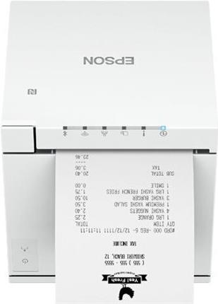Epson TM-m30III Bondrucker, Thermodirekt, 203 dpi, 300 mm/s, USB-C, WLAN, Bluetooth, Ethernet, Cutter, Weiß
