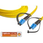Lightwin LDP-09 LC-LC 15.0 Glasfaserkabel 15 m Gelb (LDP-09 LC-LC 15.0)
