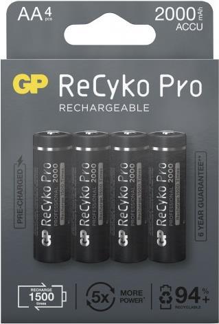 GP Batteries ReCyko Pro Wiederaufladbarer Akku AA Nickel-Metallhydrid (NiMH) (125210AAHCB-C4)