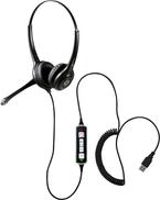 Geemarc CLA3 USB-A-Kopfhörer + Mikrofon, Hörgerätekompatibel (3521350009903)