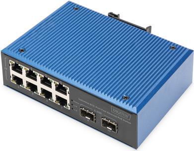 Digitus Industrial 8+2 -Port Fast Ethernet PoE Switch (DN-651147)