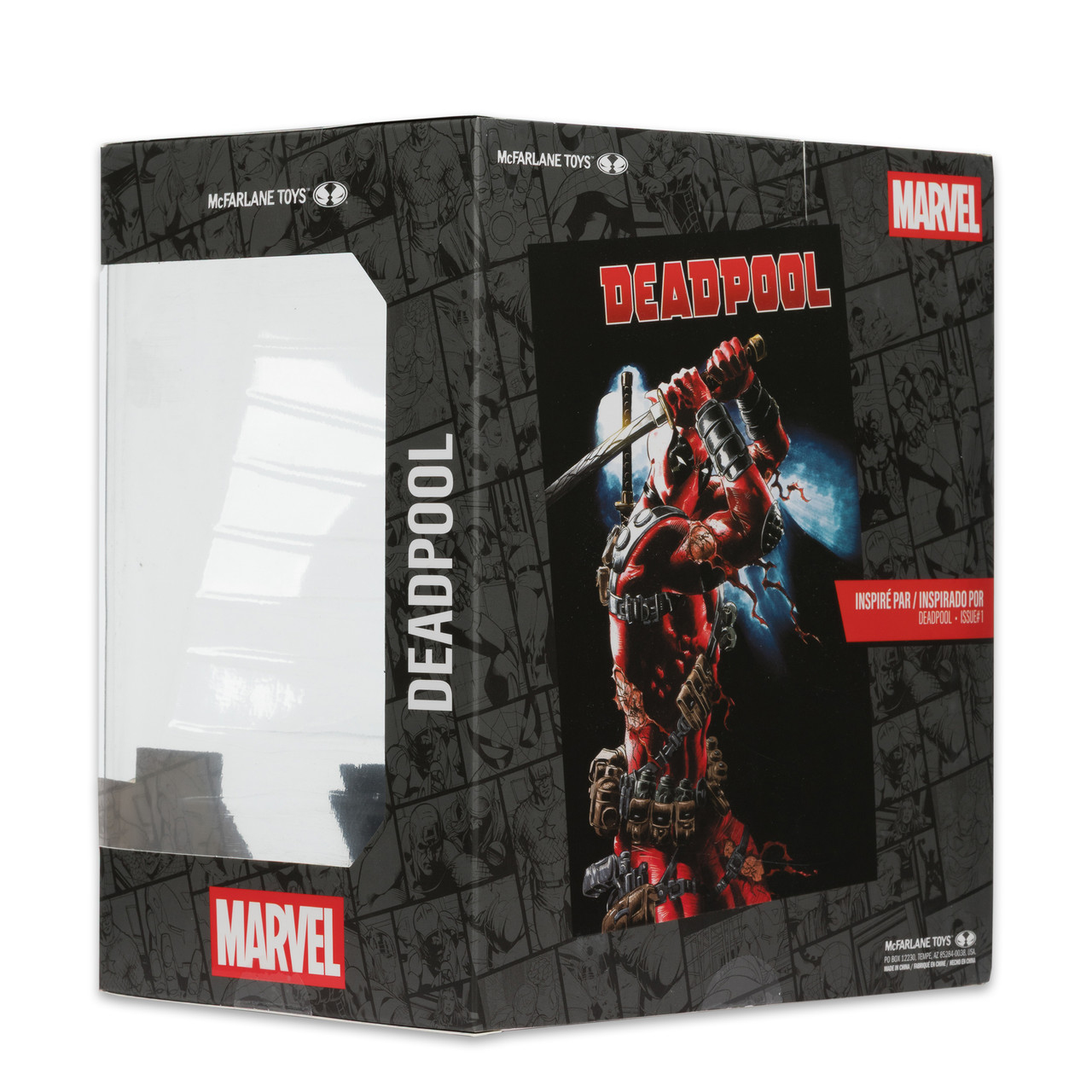 McFarlane Toys Marvel Deadpool Sammelfigur 1/10 Mehrfarbig, Rot