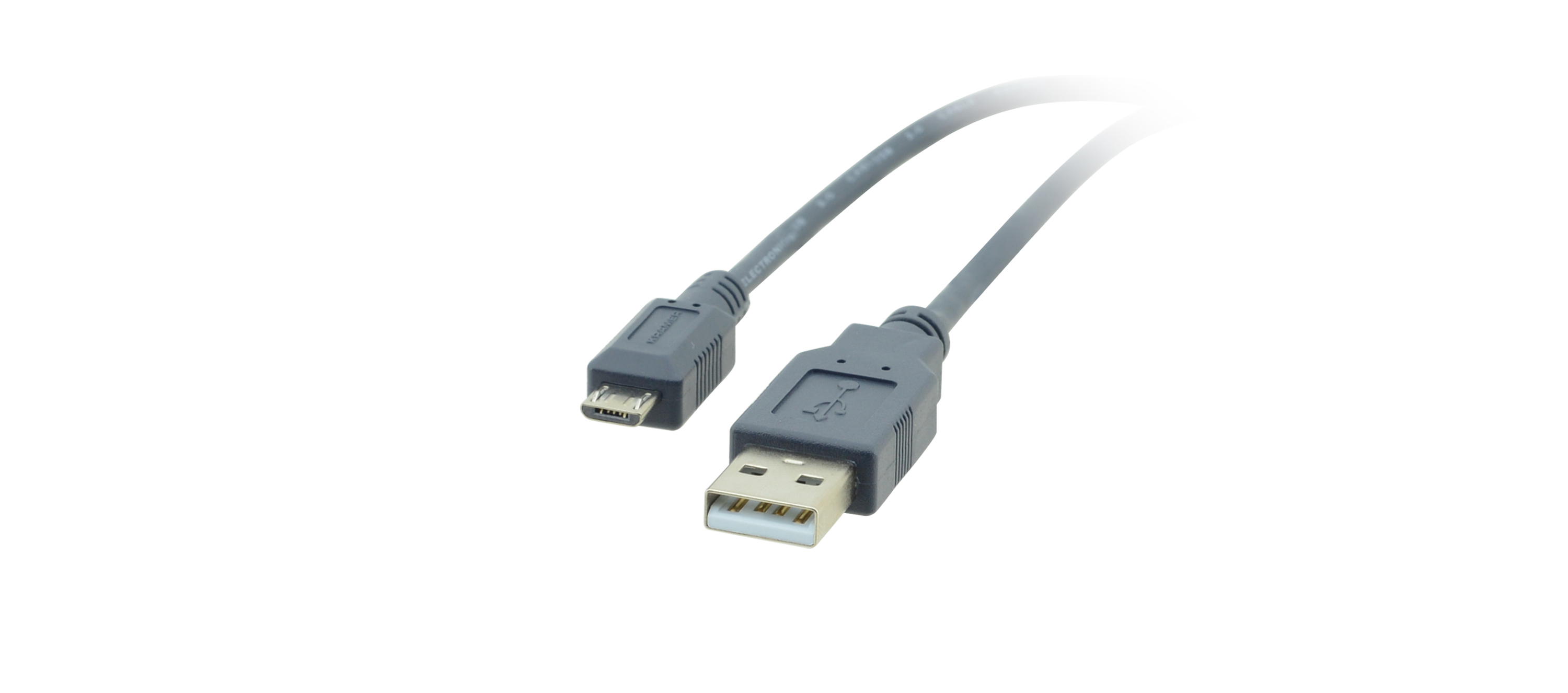 Kramer C-USB/MicroB-3 USB 2.0 Kabel USB-A auf Micro-B 90 cm Grau