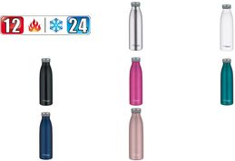THERMOS Isolier-Trinkflasche TC Bottle, 0,5 Liter, teal matte Optik, doppelwandiger Edelstahl, frei von BPA, - 1 Stück (4067.255.050)
