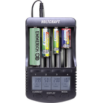 VOLTCRAFT Rundzellen-Ladegerät NiMH, NiCd, LiIon CC-2 Mignon (AA), Micro (AAA), Baby (C), Sub-C, 26650, 26500, 18650, 1 (VC-8066555)