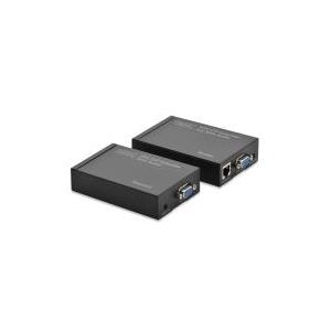 Sender/Empfänger - bis zu 1920 x 1200 Pixel VGA Extender - bis zu 300 m Reichweite DIGITUS Professional DS-53400 schwarz UTP Patchkabel Cat 5e/6 Set 