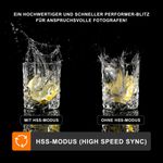 Walimex Pro Stager 400 HSS Set Single - leistungsstarker Studioblitz mit 2,4 GHz Empfänger, HSS-Modus, 400 Ws, Kurze Abbrennzeit, LED-Einstelllicht, für Profifotografen (1023385)