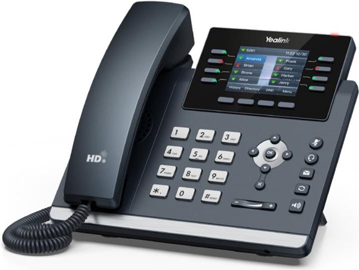 Yealink SIP-T44U VoIP-Telefon mit Rufnummernanzeige (1301214)