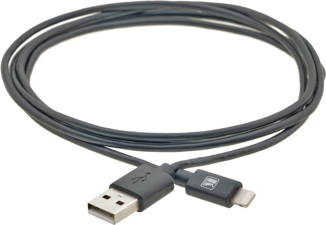 Kramer Electronics C-UA/LTN/BK-3 Lightning-Kabel 0,9 m Schwarz (96-0210003)