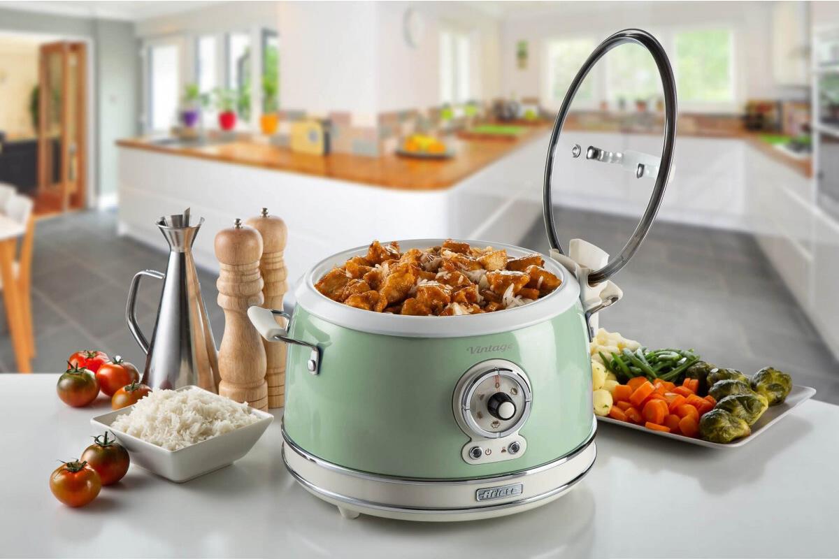Ariete Vintage 2904 Reiskocher 3,5 l 700 W Beige - Chrom - Grün