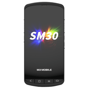 M3 Mobile SM30, 2D, SE4770, 14cm (5,5''), GPS, USB-C, BT (BLE), WLAN, eSIM, 5G, NFC, Android, GMS, RB Mobiles Datenerfassungsgerät, 2D, Imager (SE4770), 14 cm (5,5''), Touchscreen, Auflösung: 1080x1920 Pixel, GPS, Lautsprecher, Kamera (16 MP), Front-Kamera (8 MP), Vibration, Anschluß: USB-C, Bluetooth (BLE), Wi-Fi 6E, SIM, eSIM, 5G, NFC, Micro SD-Slot, Qualcomm Octa Core, 2,7 GHz, RAM: 8GB, Flash: 128 GB, Android (14), inkl.: Google Mobile Services, Akku, 5000 mAh, herausnehmbare Batterie, Handschlaufe, Schutzfolie, IP68 (SM305E-U2CFSS-HF)