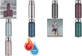THERMOS Isolier-Trinkbecher TC DRINKING MUG, 0,35 L, burgund Edelstahl matt, doppelwandiger Edelstahl, schlank & dicht, - 1 Stück (4097.301.035)