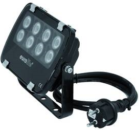Eurolite LED-PAR-Scheinwerfer LED IP-FL-8 3000 K 30° Anzahl LEDs: 8 x 1 W (51914520)