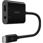 Belkin RockStar 3.5mm Audio- und USB-C Ladeadap.schw. NPA004btBK Audio/Multimedia Digital/Daten (NPA004BTBK)