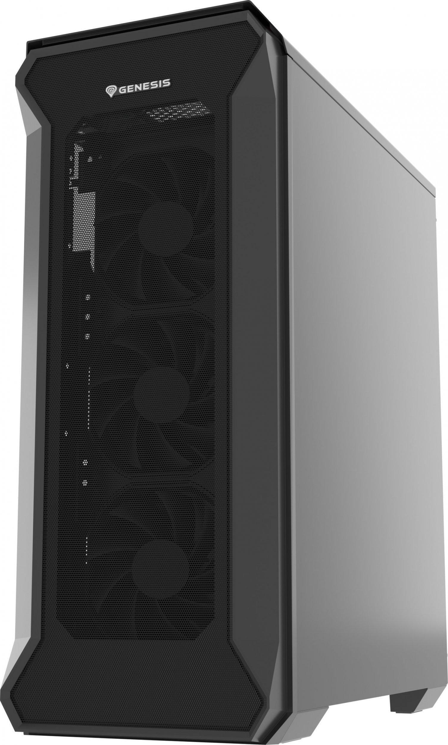 Genesis Irid 505F Midi Tower Sichtfenster Schwarz